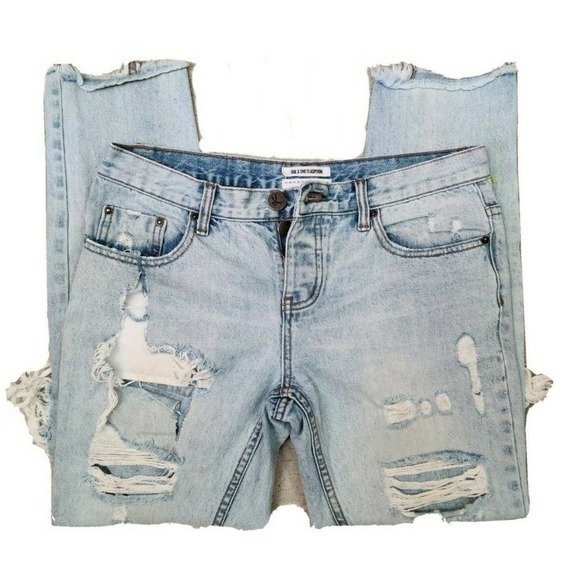 One TeaSpoon Womens Awesome Baggies Low Waist Relaxed Jeans Size 28 - Picture 3 of 4